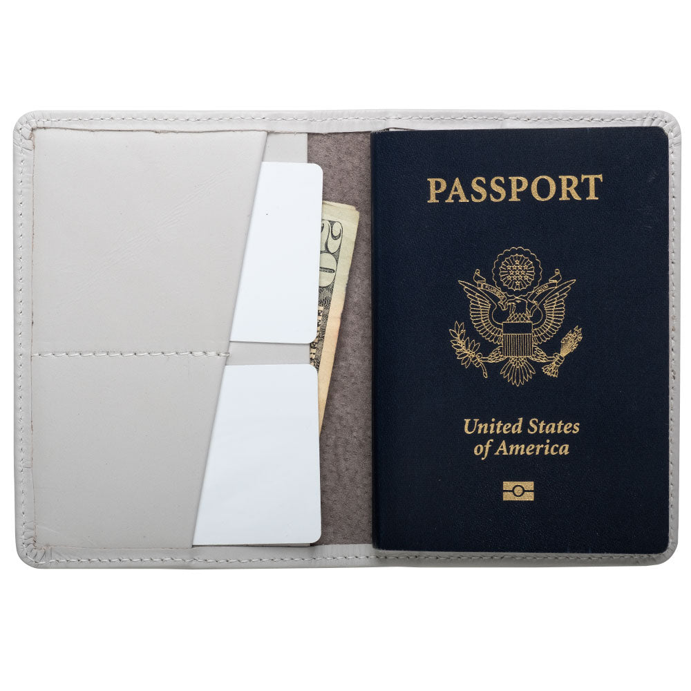 white compact wallet for passport
