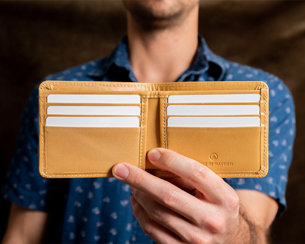 large leather wallet for men