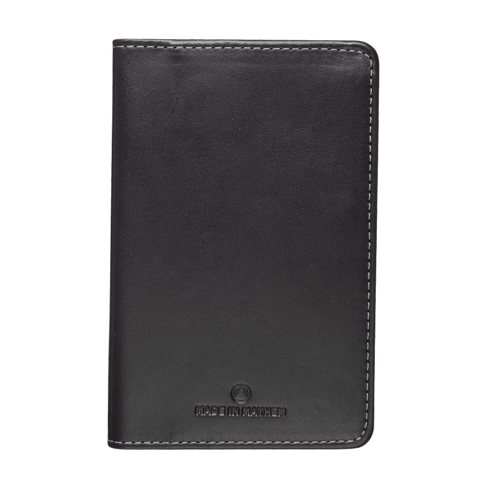 Black Leather Passport Cover and Wallet for Men – Made In Mayhem
