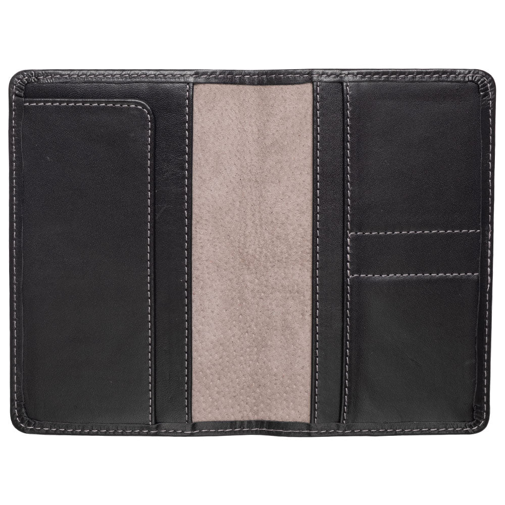 black leather wallet for passport