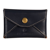 Navy blue leather coin purse